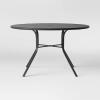 48" ROUND METAL PATIO DINING TABLE