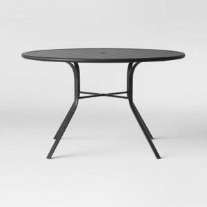 48" ROUND METAL PATIO DINING TABLE