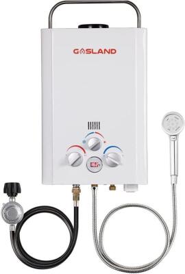 TANKLESS WATER HEATER, OUTDOOR PORTABLE GAS WATER HEATER, PROPANE WATER HEATER, OVERHEATING PROTECTION, EASY TO INSTALL, USE FOR RV CABIN BARN CAMPING BOAT