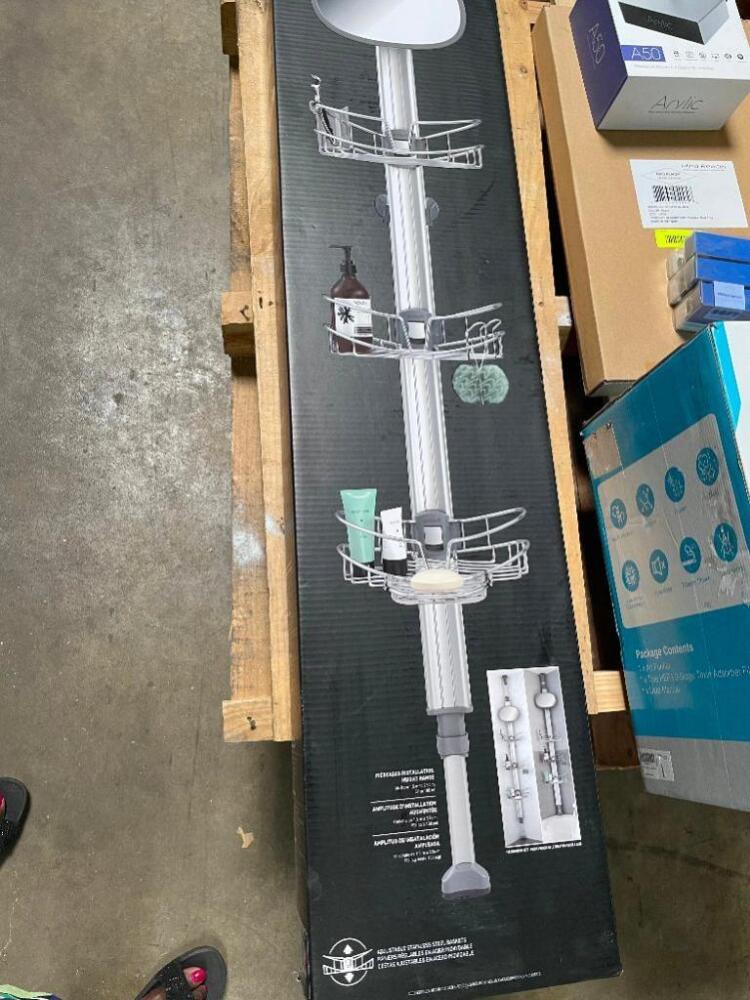 ARTIKA NEPTUNE SCNEP3C EXTENDABLE SHOWER CADDY WITH 1 MIRROR AND