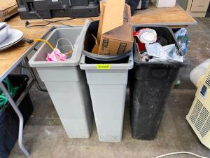 (3) - WASTE BINS