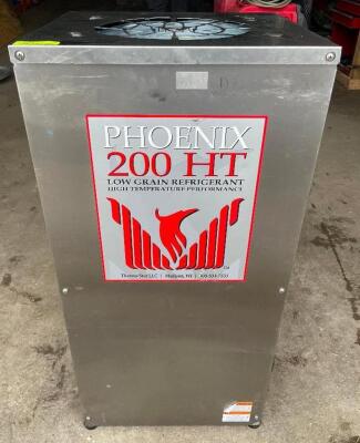 DESCRIPTION: PHOENIX 200 HT LGR DEHUMIDIFIER BRAND / MODEL: PHOENIX 200 HT ADDITIONAL INFORMATION 110/120 VOLT, 7.5 AM, 1 PHASE LOCATION: OFFICE QTY: