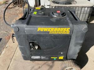 DESCRIPTION: POWERHOUSE PH4000RI/E GAS POWERED GENERATOR BRAND / MODEL: POWERHOUSE PH4000RI/E ADDITIONAL INFORMATION ELECTRONIC FUEL INJECTION. W/ KEY