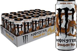 MONSTER ENERGY DRAGON TEA, YERBA MATE, 15.5 OZ (PACK OF 24) X 10