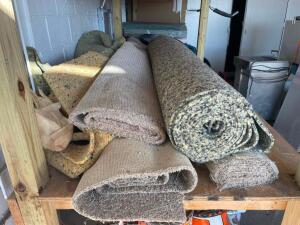 DESCRIPTION: (1) LOT OF ASSORTED CARPET PADDING LOCATION: SECOND WAREHOUSE THIS LOT IS: ONE MONEY QTY: 1