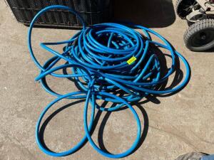 DESCRIPTION: (2) 3/8" HEAVY DUTY BLUE AIR HOSES 50' LOCATION: SECOND WAREHOUSE THIS LOT IS: SOLD BY THE PIECE QTY: 2