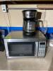 DESCRIPTION: MICROWAVE AND COFFEE BREWER LOCATION: KITCHEN QTY: 1