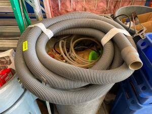 DESCRIPTION: (2) SECTIONS OF GREY SHOP VAC HOSE. APPROX 50' EACH LOCATION: WAREHOUSE THIS LOT IS: SOLD BY THE PIECE QTY: 2