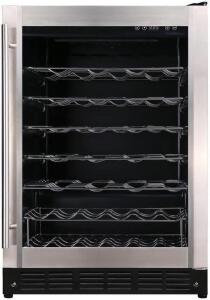 MAGIC CHEF 23.4 IN. W 50-BOTTLE WINE COOLER IN STAINLESS STEEL