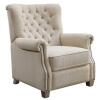 BETTER HOMES AND GARDEN TUFTED PUSH BACK RECLINER, BEIGE