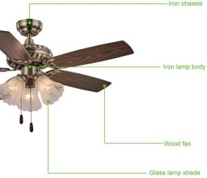 FANSOSE CEILING FAN INDOOR CEILING FAN