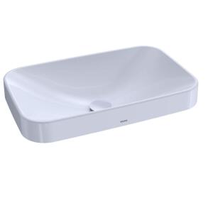 DESCRIPTION (1) TOTO ARVINA VESSEL BATHROOM SINK BRAND/MODEL LT426G#01 ADDITIONAL INFORMATION COTTON WHITE/RETAILS AT $208.41 SIZE 28.75"LENGTH X 29.2