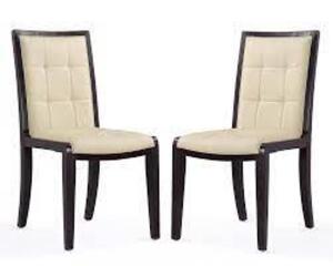 DESCRIPTION: (2) EXECUTOR DINING CHAIRS BRAND/MODEL: MANHATTAN COMFORT #DC003-CR INFORMATION: CREAM RETAIL$: $649.00 TOTAL QTY: 2