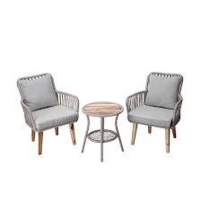 DESCRIPTION: (1) COFFEE TABLE AND CHAIR SET BRAND/MODEL: PEAKTOP #PT-OF0008 RETAIL$: $429.00 TOTAL SIZE: 3 PIECES QTY: 1