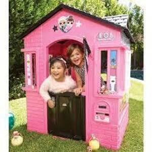 DESCRIPTION: (1) COTTAGE PLAYHOUSE BRAND/MODEL: LITTLE TIKES #650420MX1 INFORMATION: PINK AND PURPLE RETAIL$: $139.00 EA QTY: 1