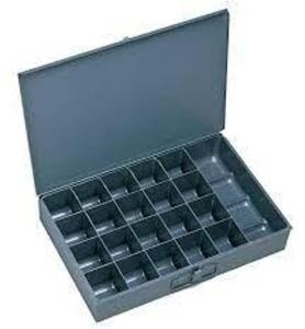 DESCRIPTION: (6) INDIVIDUAL SMALL SCOOP BOX BRAND/MODEL: DURHAM #204-95 INFORMATION: GRAY, COLD ROLLED STEEL RETAIL$: $32.64 EA SIZE: 13-3/8" W 2"H 9-