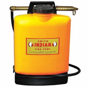 DESCRIPTION: (1) WILDLAND FIRE PUMP BRAND/MODEL: INDIAN #3EJT2 INFORMATION: YELLOW RETAIL$: $272.90 EA SIZE: 5 GAL TANK QTY: 1