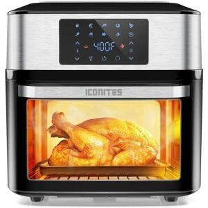 ICONITES 10-IN-1 AIR FRYER OVEN, 20 QUART AIRFRYER TOASTER OVEN COMBO