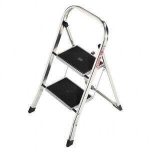 DESCRIPTION: (1) FOLDING STEPS BRAND/MODEL: HAILO #6DHF0 INFORMATION: BLACK RETAIL$: $102.42 EA SIZE: 18 3/4 in Top Step Ht, 18 1/2 in Bottom Wd, 330