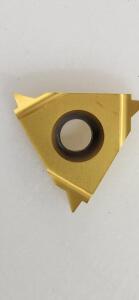 DESCRIPTION: (20) CARBIDE LAYDOWN THREADING INSERTS BRAND/MODEL: VARGUS 033-00406 RETAIL$: $24.35 PER INSERT QTY: 20