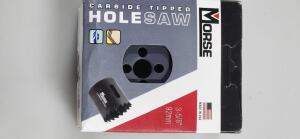 DESCRIPTION: (2) CARBIDE TIPPED HOLE SAW BRAND/MODEL: MORSE MHST58 RETAIL$: $29.20 EA SIZE: 3-5/8" QTY: 2