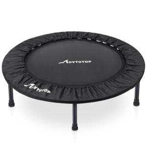 MOVTOTOP REBOUNDER TRAMPOLINE 38 INCH, FOLDING INDOOR TRAMPOLINES WITH SAFETY PAD