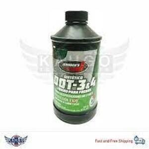 DESCRIPTION: (6) BRAKE FLUID BRAND/MODEL: JOHNSEN'S $5012 INFORMATION: DOT 3&4 RETAIL$: $10.00 EA SIZE: 12 OZ QTY: 6