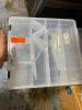 DESCRIPTION (3) MISC COMPARTMENT STORAGE CASE ADDITIONAL INFORMATION CLEAR/MUST COME INTO INSPECT/18-COMPARTMENTS SIZE 14" X 15" X 3-1/2" THIS LOT IS - 2