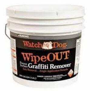 DESCRIPTION: (2) GRAFFITI REMOVER BRAND/MODEL: WATCHDOG RETAIL$: $53.00 EA SIZE: 1.5 GALLON QTY: 2