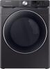 SAMSUNG - 7.5 CU. FT. STACKABLE SMART ELECTRIC DRYER WITH STEAM SANITIZE+ AND SENSOR DRY - FINGERPRINT RESISTANT BLACK STAINLESS STEEL - 7