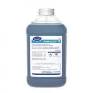 DESCRIPTION: (2) DISINFECTANT CLEANER AND DEODORANT BRAND/MODEL: DIVERSEY VIREX 256 RETAIL$: $80.00 EA SIZE: 1.5 GALLON QTY: 2