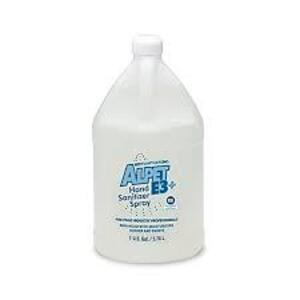 DESCRIPTION: (2) HAND SANITIZER SPRAY BRAND/MODEL: ALPET E3+ RETAIL$: $30.00 EA SIZE: 1 GALLON QTY: 2