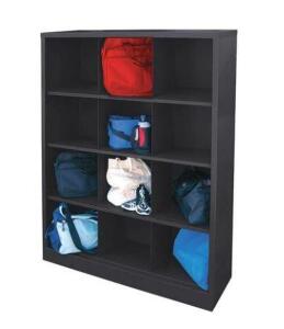 DESCRIPTION: (1) CUBBIE CABINET BRAND/MODEL: SANDUSKY INFORMATION: 75LB LOAD CAPACITY RETAIL$: $515.90 SIZE: 18" X 66" X 46" QTY: 1