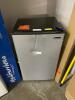 3.3 cu. ft. Mini Fridge in Stainless Look (DENT ON FRONT, WORKS PERFECT) - 3