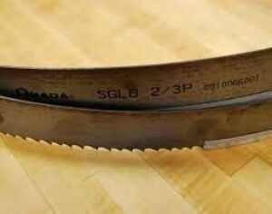 DESCRIPTION: (2) BAND SAW BLADE BRAND/MODEL: SGLB 2/3P RETAIL$: $40.00 EA SIZE: 1.3MM THICK 3/4 PITCH QTY: 2