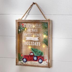 Home Sweet Home For The Holidays LED Sign