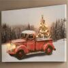 LED Christmas Truck Wall Canvas