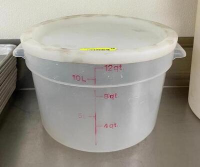 12 QT. INGREDIENTS BIN WITH LID