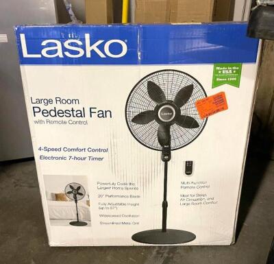 LASKO LARGE ROOM PEDESTAL FAN