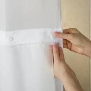 70 in. It's A Snap Frosty PEVA Shower Curtain Liner