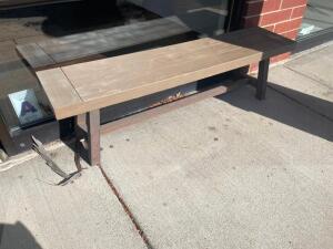 DESCRIPTION: 48" PATIO BENCH SEAT SIZE 48" LOCATION: FRONT QTY: 1