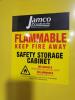 DESCRIPTION: (1) FLAMMABLE LIQUID SAFETY CABINET BRAND/MODEL: JAMCO #515X96 INFORMATION: YELLOW RETAIL$: $1388.14 EA SIZE: 5 GAL, 43 IN X 18 IN X 65 I - 3