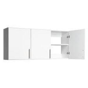 DESCRIPTION: (1) COMPOSITE STORAGE CABINET BRAND/MODEL: PREPAC/WEW-5424 INFORMATION: WALL-MOUNTED/WHITE/3-DOORS RETAIL$: $189.00 EA SIZE: 24"H X 54"W