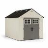 DESCRIPTION: (1) OUTDOOR STORAGE SHED BRAND/MODEL: SUNCAST #32XT06 INFORMATION: VANILLA RETAIL$: 1635.89 SIZE: 8-3/8 X 10-1/4 X 8-5/8 547 CU FT CAPACI