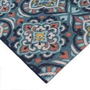 DESCRIPTION: (1) AREA RUG BRAND/MODEL: BETTER HOMES AND GARDENS INFORMATION: TURQ MEDALLION RETAIL$: $330.23 EA SIZE: 9' X 12' QTY: 1