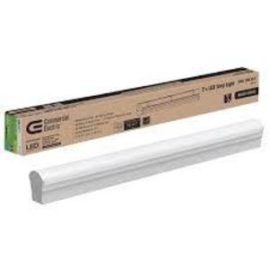 (2) Direct Wire Power 2 ft. 34-Watt Equivalent Integrated LED White Strip Light Fixture 4000K Bright White 1800 Lumens