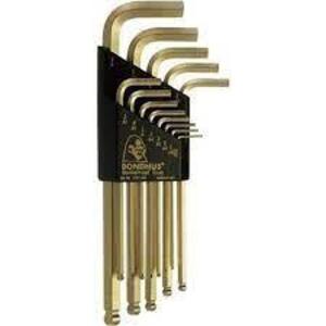 DESCRIPTION: (2) BALL END BALLDRIVER ALLEN WRENCH SET BRAND/MODEL: BONDHUS #37937 INFORMATION: GOLD PLATED RETAIL$: $25.56 EA SIZE: 13 PIECE QTY: 2