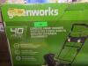 DESCRIPTION: (1) CORDLESS SNOW THROWER BRAND/MODEL: GREENWORKS INFORMATION: GREEN RETAIL$: 249.99 EA SIZE: 20" QTY: 1 - 2