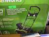 DESCRIPTION: (1) CORDLESS SNOW THROWER BRAND/MODEL: GREENWORKS INFORMATION: GREEN RETAIL$: 249.99 EA SIZE: 20" QTY: 1 - 3