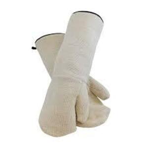 DESCRIPTION: (4) PAIRS OF TERRY CLOTH OVEN MITTS BRAND/MODEL: BAKERS MITTS #42-857 INFORMATION: OFF WHITE RETAIL$: $108.59 A PAIR QTY: 4